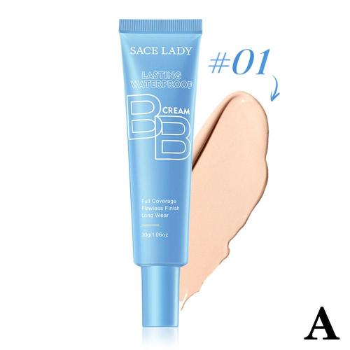 Crème Correctrice À Isolation Longue Durée 12h, Base De Maquillage Imperméable Bb Cream, Doux Pour La Peau, Naturel O3m8 