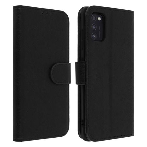 Étui Samsung Galaxy A41 Housse Intégrale Porte-Carte Fonction Support Noir