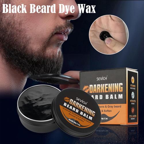 Crème De Embaude Barbe Pour Hommes, Poulet, Document Rapide, Teinte De Barbe Noire Naturelle, Outil De Mode, Crème De Modélisation, Q9e2 