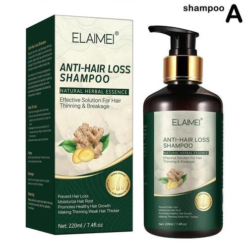 Shampooing Professionnel Anti-Gingembre Pour Cheveux, Produit Pour Cheveux Plus Épais, Croissance Rapide Et Dense, 220ml, K8p6 