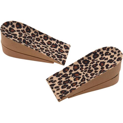 4 X Semelle Talonnette Grandissante En Pvc Leopard Pour Femme Homme + 4.5cm