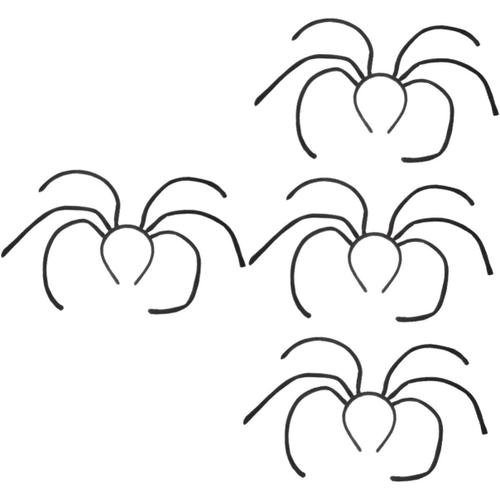 4 Pièces Bandeau Antenne Insecte articles de fête bandeaux d'halloween pour adultes Bandeau d'Halloween gothique accessoires pour cheveux araignée couvre-chef en tissu