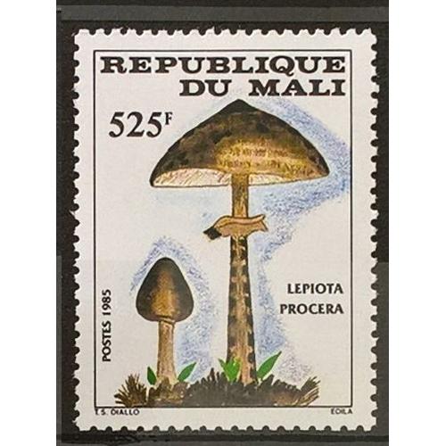 République Du Mali, Timbre-Poste Y & T N° 518, 1985 - Flore, Champignon, Lepiota Procera