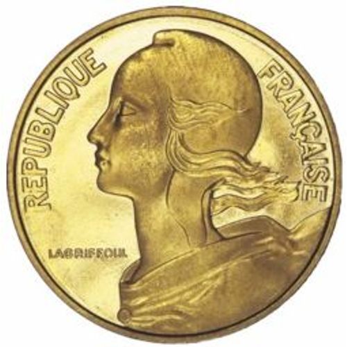 Pièce Neuve Non Circulée 20 Centimes Français 1963 Côte 50 Euros Avers Marianne République Française Très Bonne Qualité Aux Vues Du Potentiel D'augmentation De La Côte