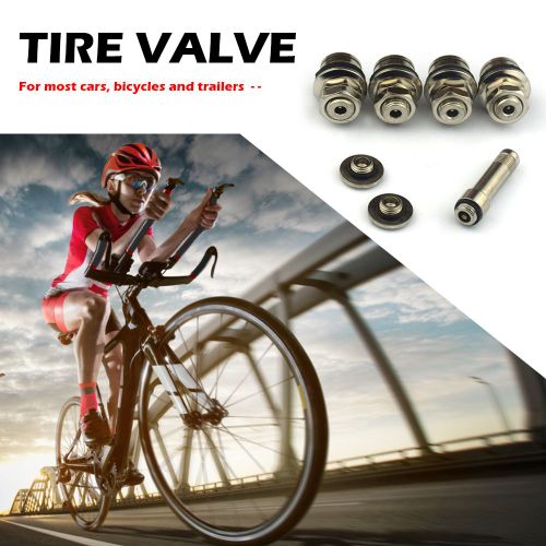 Tiges De Valve De Pneu Chromé Encastrées, Kit De Bouchons De Valve De Voiture, Accessoires Automobiles, Motos, Camions, Vélos, 4 Pièces