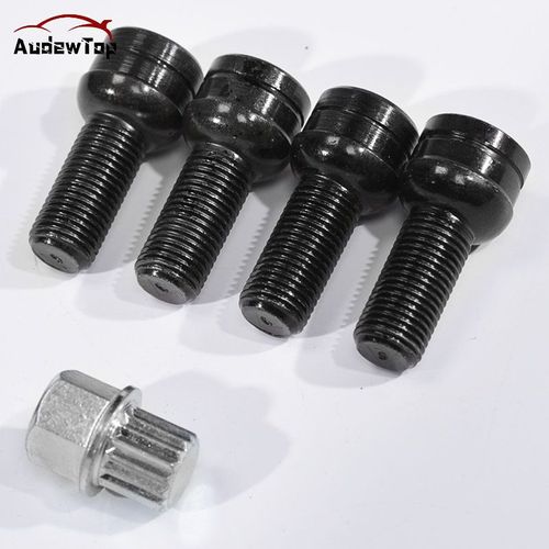 Boulon De Vis Antivol Et Écrou De Verrouillage De Roue Adapté À Vw Golf Jetta Beetle Passat Pour Audi, Accessoires De Roue De Voiture