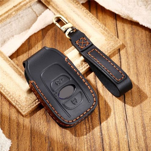 Étui pour porte-clés de voiture à distance en cuir véritable, coque pour Subaru BRZ WRX Legacy Outback XV Forester Legacy Impreza