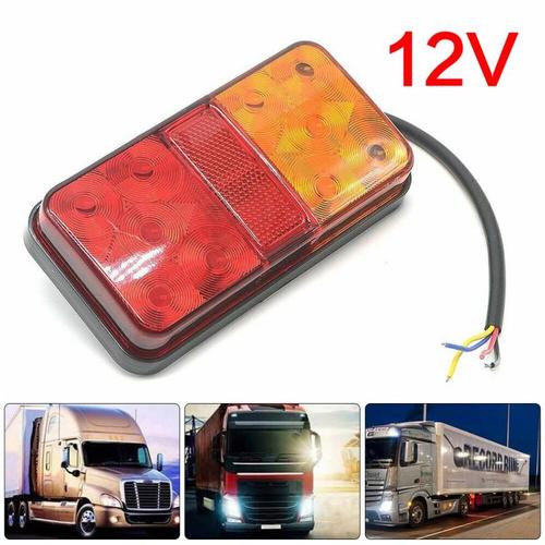 1 Paire De Feux De Stop Arrière Led 12v, Indicateur De Freinage Arrière, Camion, Lampe De Van, Remorque, Système D'éclairage, Autres Pièces De Véhicule