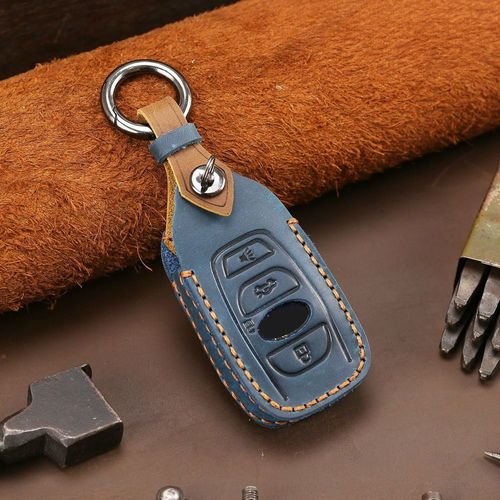 Housse De Porte-Clés De Voiture À Distance En Cuir Véritable, Coque De Protection Pour Subaru Forester Legacy Outback Wrx Impreza Xv Crosstrek
