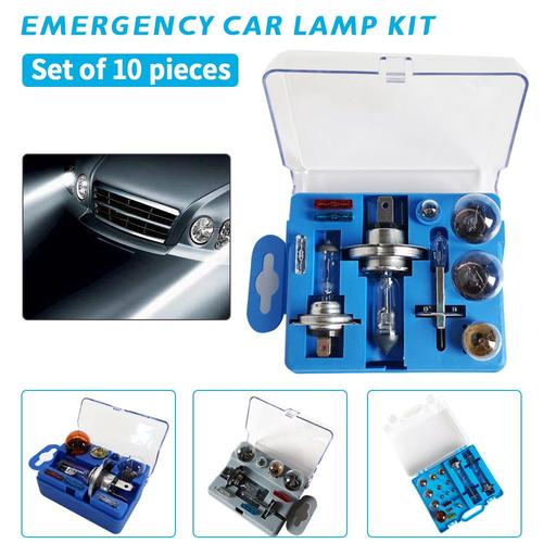 Kit D'urgence Pour Éclairage De Voiture, 10 Pièces, Ampoules Halogènes 60/55w 12v H4 H7 H1, Ensemble De Lampes Multi-Modèles