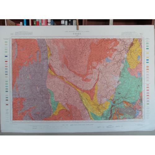 Ussel Carte Géologique / Topographique N°165, Échelle 1/80 000, Année 1965, 2ème Édition