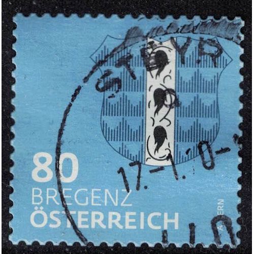 Autriche 2018 Oblitéré Rond Used Blason De Bregenz Coat Of Arms Su