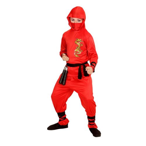 Déguisement Ninja Rouge Dragon - 4/5 Ans
