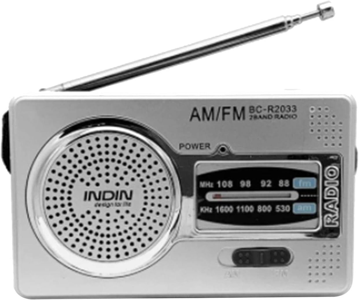 Radios portatives AM/FM pour aînés - Radio de Poche à Piles avec Haut-Parleur | Réception Longue portée, Prise Casque, antenne pour Une Utilisation en extérieur et d'urgence