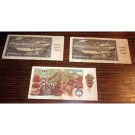 Lot De 3 Billets Korun - Tchécoslovaquie