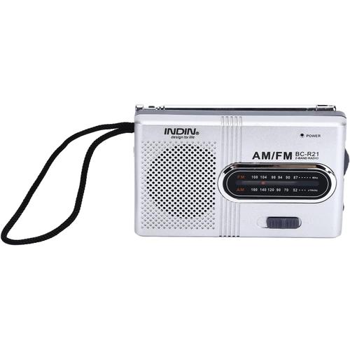 Petite radio portable, légère, pratique, idée cadeau, radio de poche portable pour le camping.