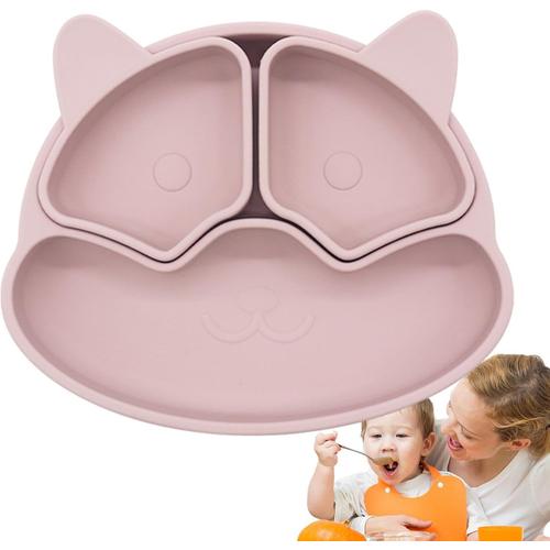 Plaques D'aspiration Pour Bébé | Assiettes À Ventouse En Forme D'ours Pour Bébés, Bols Antidérapants Pour Bébés Et De 6 Mois, Ustensiles D'auto-Alimentation De Première Étape