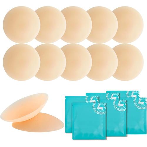 6 Paires Cache Teton En Silicone, Cache Teton Femme, Réutilisable Cache-Tétons, Couvre-Tétons Adhésif, Invisible En Silicone Nipple Cover, Silicone Cache-Seins, Couvre Seins