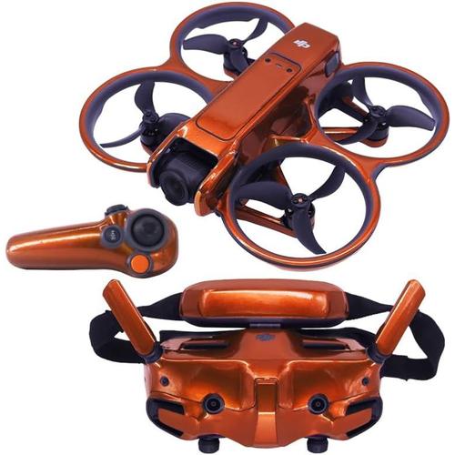 Avata 2 Autocollant En Pvc Pour Dji Avata 2 Fpv Drone Googles 3 Lunettes (Orange Fluo)-Générique