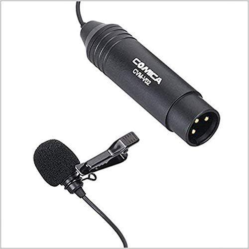 Microphone Cravate, CVM-V02O Micro Cravate Compact, 4.5M Microphone pour Canon Nikon/Sony/Appareil Photo Reflex/Numérique Smartphone Podcast Interview