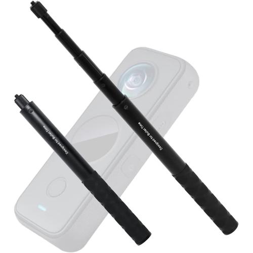 Perche À Selfie Invisible Compatible Avec Insta-360 One R, One X, One, Go 2, One X2, Vis 1/4 Pouce 28cm-113.5cm Longueur Réglable