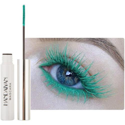 12 Colors Waterproof Mascara Non-Dizzy Long-Lasting Mascara Bleu Blanc Violet Vert Eyelash Eye Makeup 