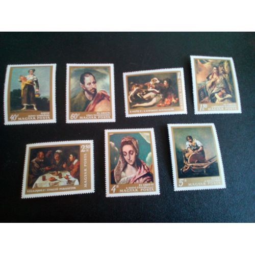 Timbre Hongrie Yt 1967 A 1973 Séries: Peintures Du Musée Des Beaux-Arts De Budapest 1968 ( 30804 )