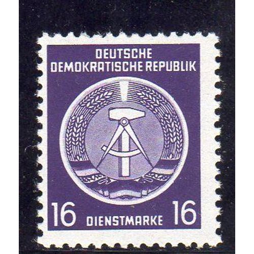 Timbre De Service DAllemagne (République Démocratique)
