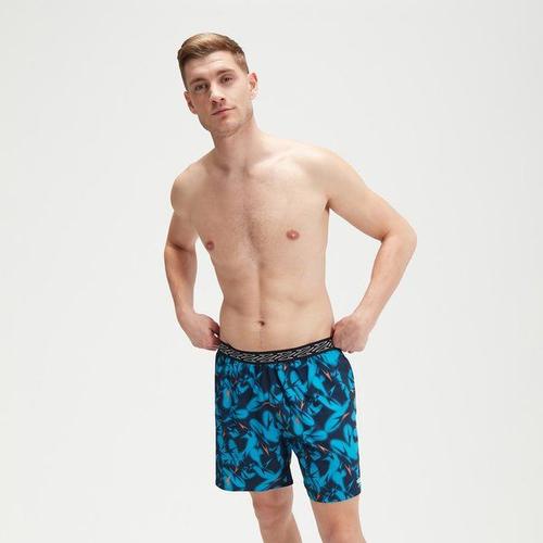 Short De Bain Homme Hyperboom Band 40 Cm Imprimé Bleu Marine/Bleu