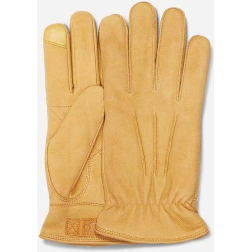 M 3 Point Leather Glove In Brown, Cuir