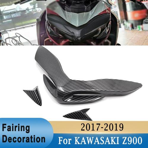 Carénage Décoratif Avant De Moto, Garniture De Couvercle D'aile En Plastique Adapté Au Kit De Carénage En Fiber De Carbone Kawasaki Z900 2017 ¿ 2019