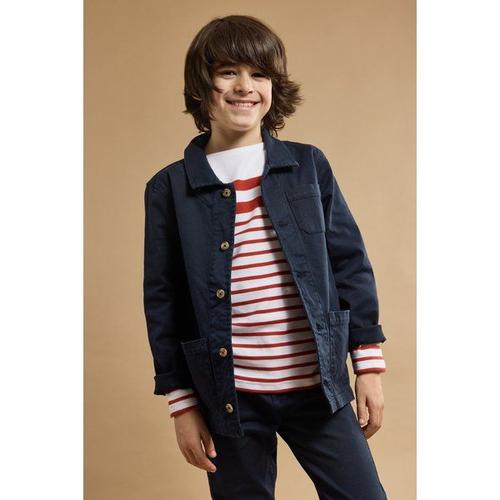 Veste Pêcheur Kids - Coton Enfant Marine Deep 12 Ans