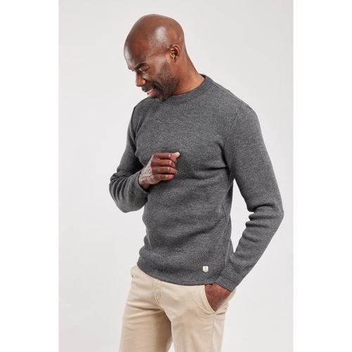 Pull "Brignogan" - Laine Homme Gris Chiné L