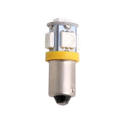 Ampoule Led Pour Lampe De Voiture, Lumière Jaune, T11 Ba9s 5050 5-Smd 12v T4w 3886x H6w 363, 1 Pièce