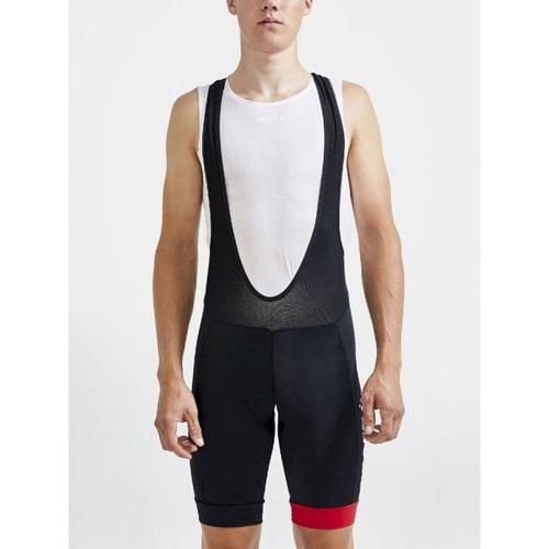 Core Endurance Bib Shorts - Cuissard Vélo Homme Black / Bright Red Xxl - Xxl