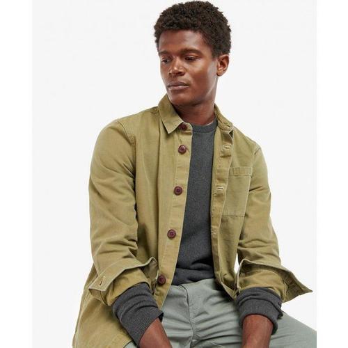 Washed Overshirt - Chemise Homme Bleached Olive Xxl - Xxl