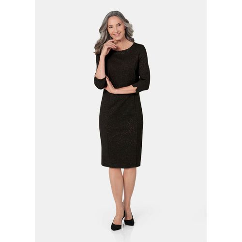 Robe De Soirée Aux Reflets Dorés - Noir, Couleur Or, À Motifs - Gr. 46