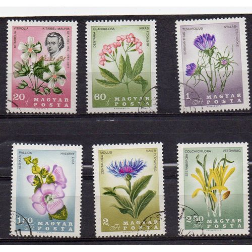 Hongrie- Série De 6 Timbres Oblitérés- Plantes
