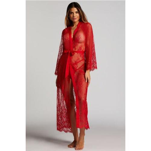 Hunkemöller Kimono Allover Lace Rouge