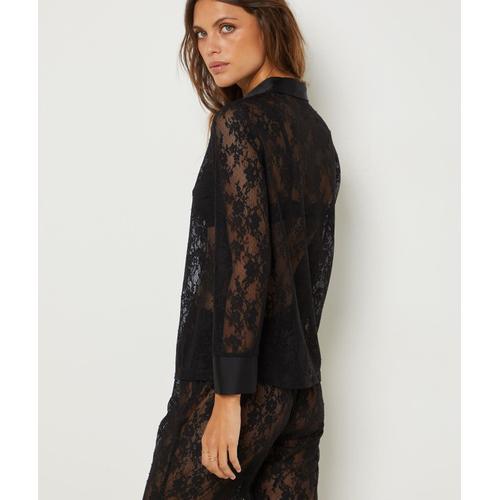 Chemise En Dentelle - Egerie - M - Noir - Femme - Etam