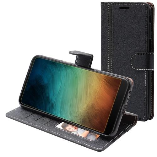 Ebeststar - Coque Xiaomi Mi 9 Se Etui Portefeuille Porte-Cartes Support Stand, Noir [Dimensions Precises Smartphone : 147.5 X 70.5 X 7.5mm, Écran 5.97'']