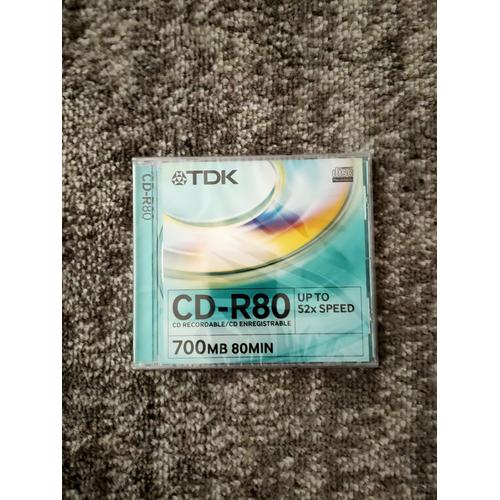TDK - CD-R - 700 Mo (80 min) 52x - boîtier CD