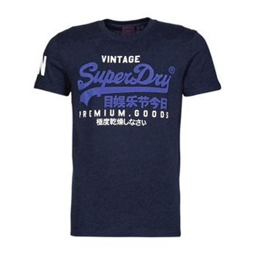 T-Shirt Superdry Vl Tee Bleu