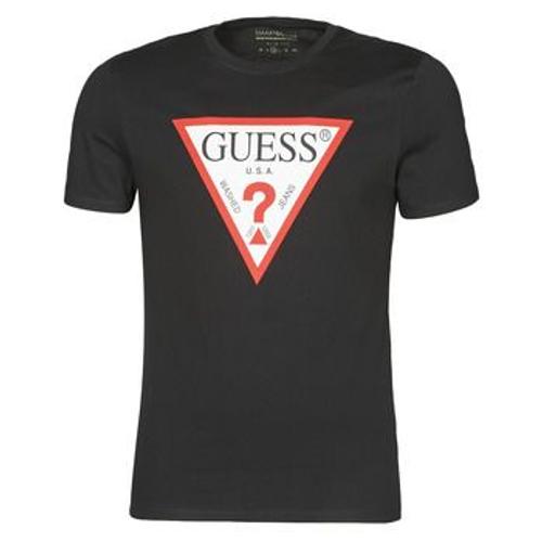 T-Shirt Guess Cn Ss Original Logo Tee Noir