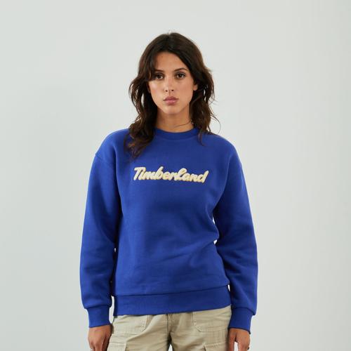 Sweat Crew Centered Logo Bleu/Jaune