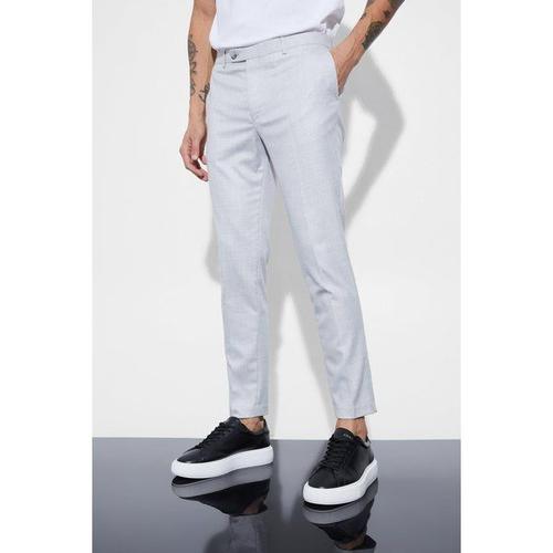 Pantalon Super Skinny À Carreaux Homme - Gris - 34, Gris