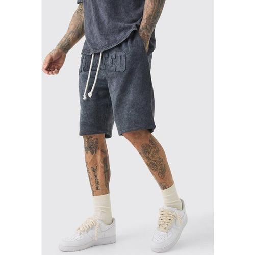 Tall Relaxed Limited Washed Jersey Shorts Homme - Gris - M, Gris