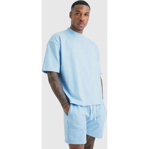 Ensemble Oversize Avec T-Shirt Et Short Homme - Bleu - S, Bleu