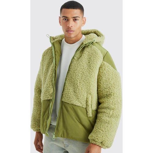 Doudoune En Polaire Et Nylon Homme - Vert - Xs, Vert