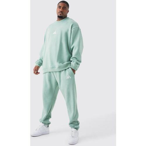 Grande Taille - Survêtement Oversize Avec Sweat - Man Homme - Vert - Xxl, Vert